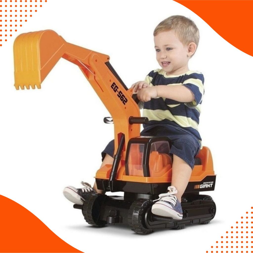 Escavadeira Gigante Brinquedo Interativo Infantil