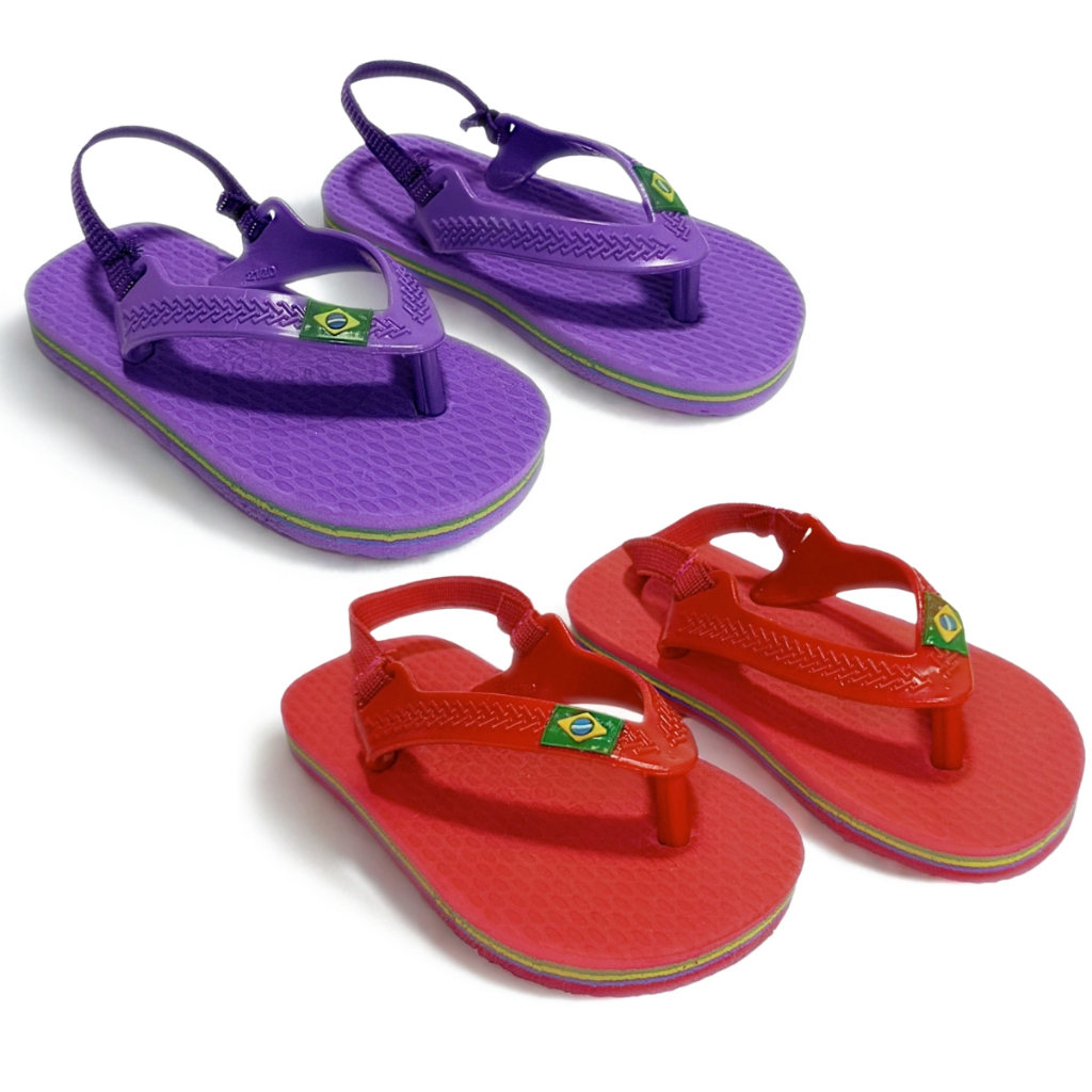 Kit 2 Pares Chinelo Sandália Bebê Menino Masculi