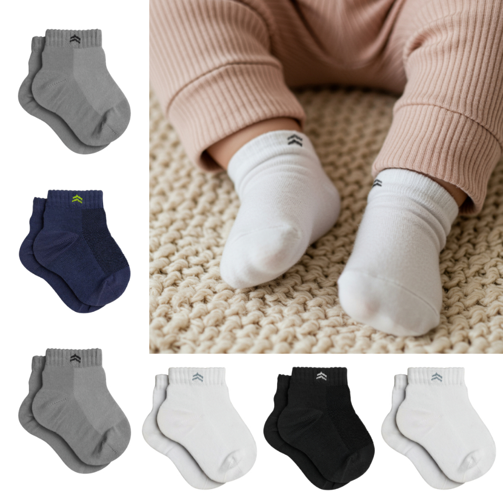 Kit 6 Pares Meias Infantil Baby Up 02025 Algodão 