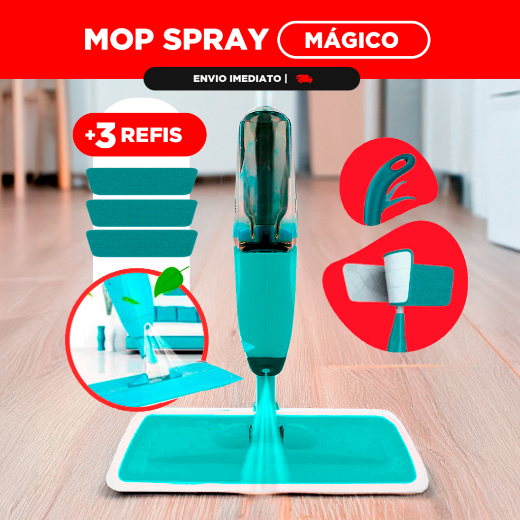 Rodo Spray Magico Esfregão Spray Mop Rodo Limpa F