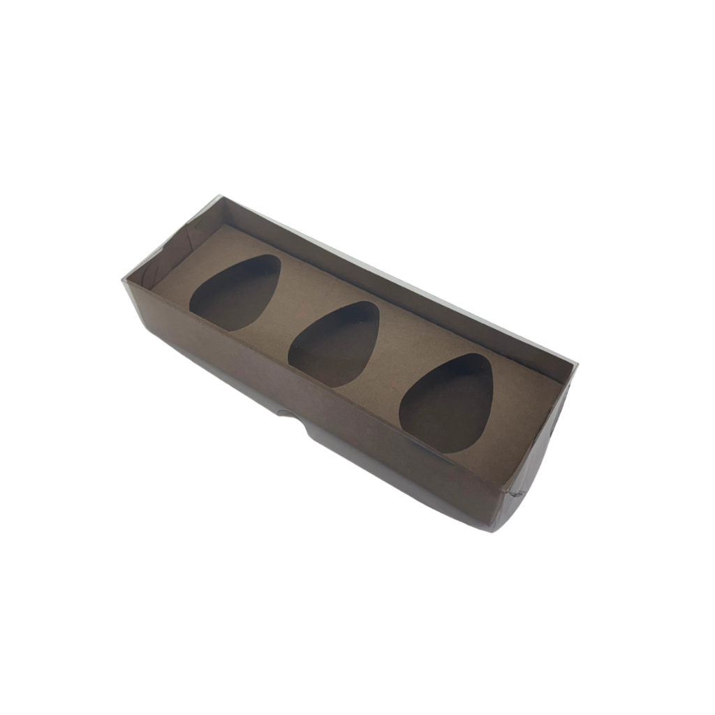 10 Caixas P/ Ovo De Colher Trio De 50g – Com