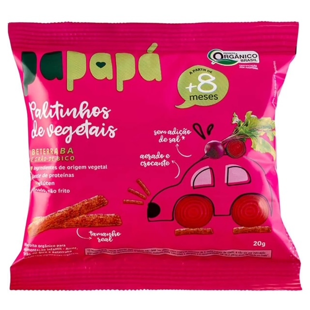 Palitinhos de Vegetais Papapá – Beterraba e