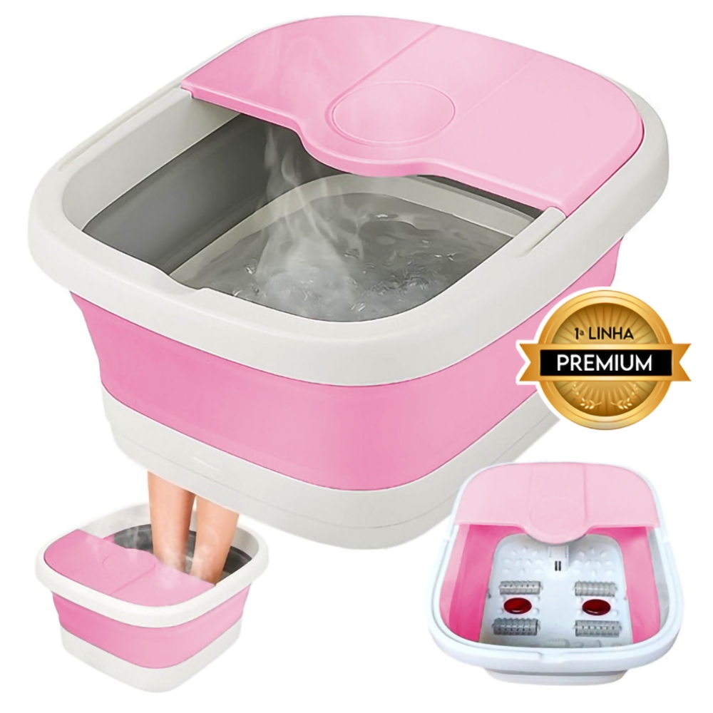 Hidromassageador Para Pés Bacia Dobrável Premium