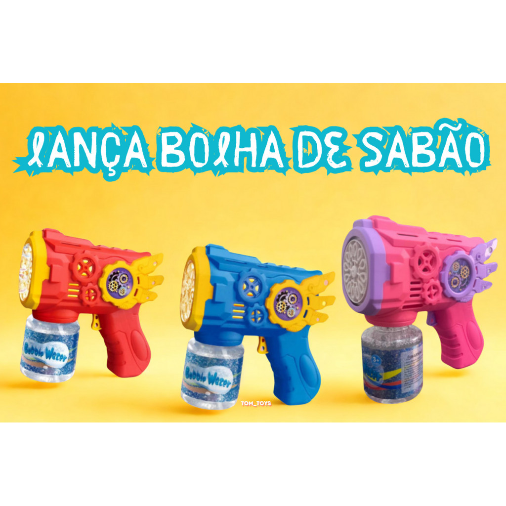 Brinquedo Maquina Automática Lança Bolha De Sab�
