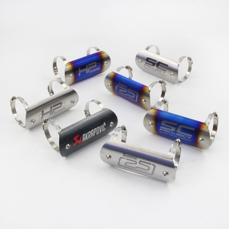 Tampa Da Do Tubo De Escape Motocicleta Escudo Tér