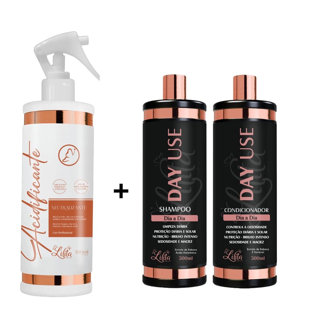 Acidificante + Day Use Shampoo e condcionador  Rec