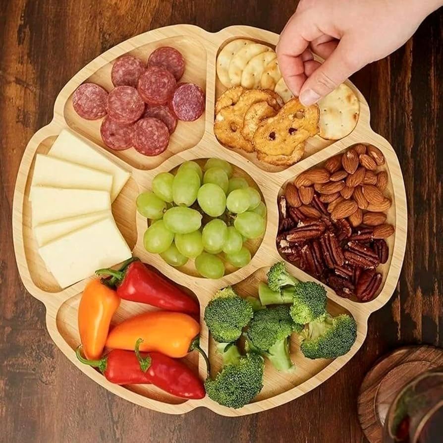 Gamela Petisqueira Tábua Petisco Tipo Bambu MDF F