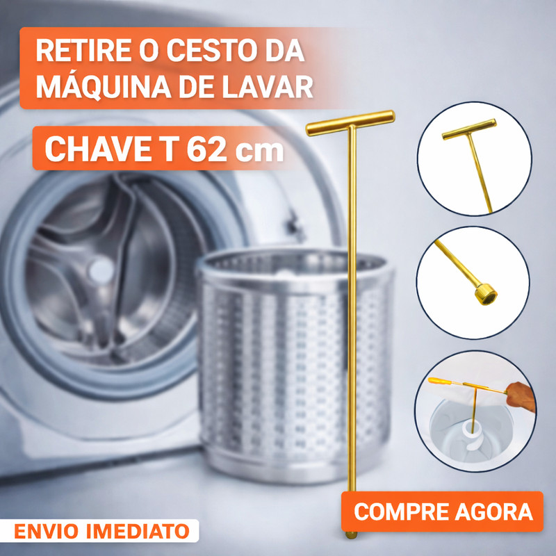 CHAVE 10mm LONGA 62cm PARA REMOÇÃO DO AGITADOR D