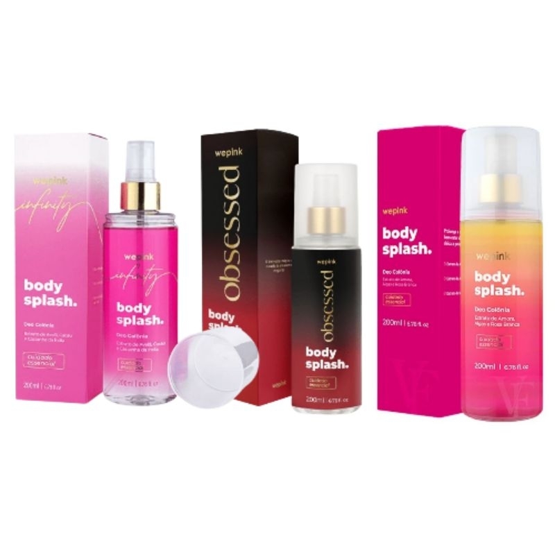 Body Splash Wepink VF Clássico, Obsessed e Infini
