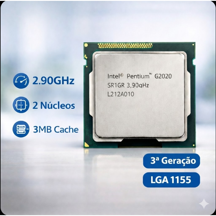 Processador Intel LGA 1155 Pentium G2020 3M de Cac