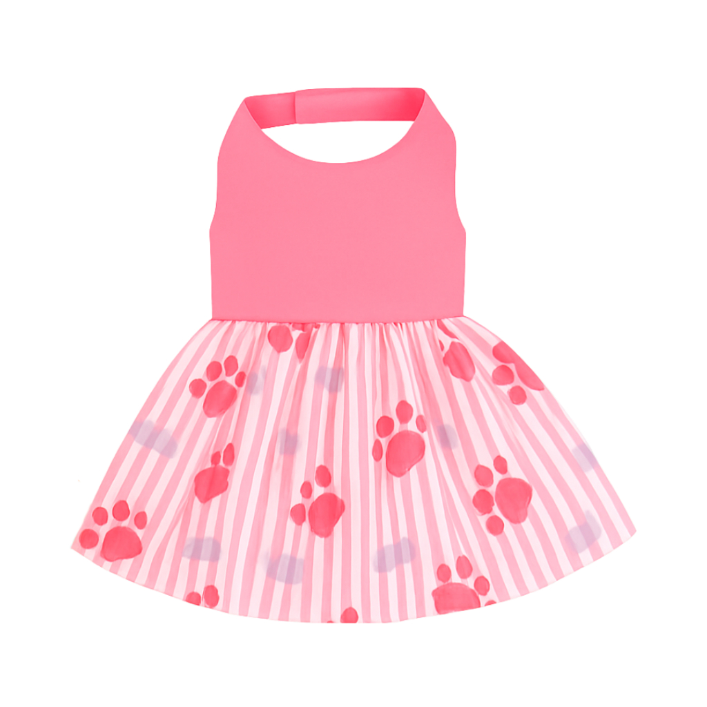 Roupinha vestido para cachorro gato verão e prima