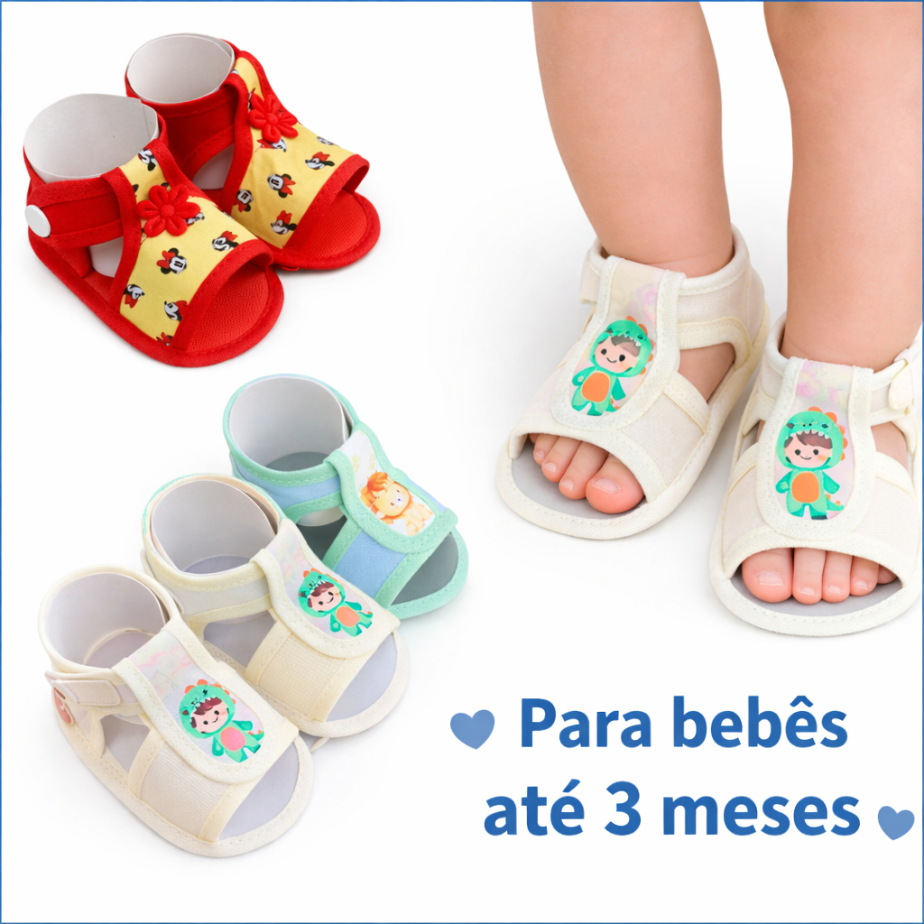 Sandália Bebê RN – 0 a 3 Meses
