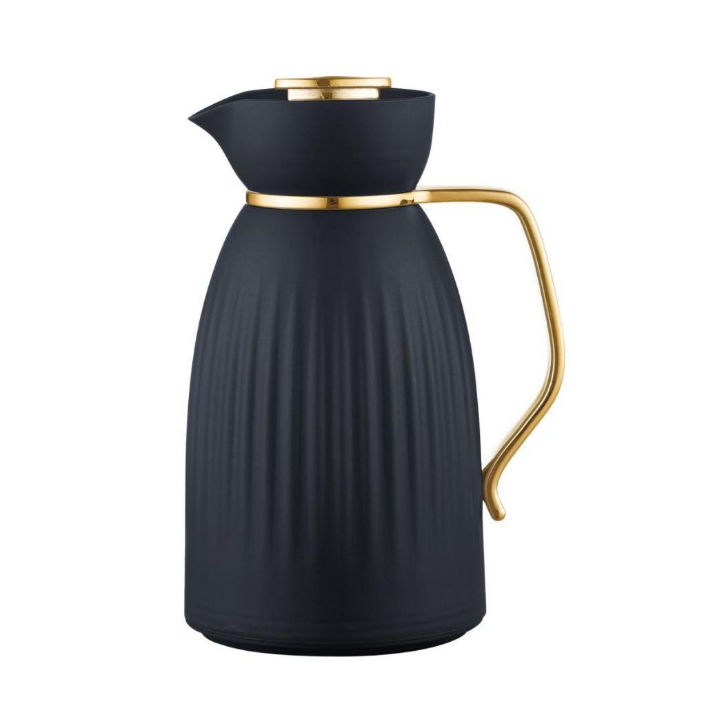 Garrafa Térmica Café Chá Jade Classic Preta e D