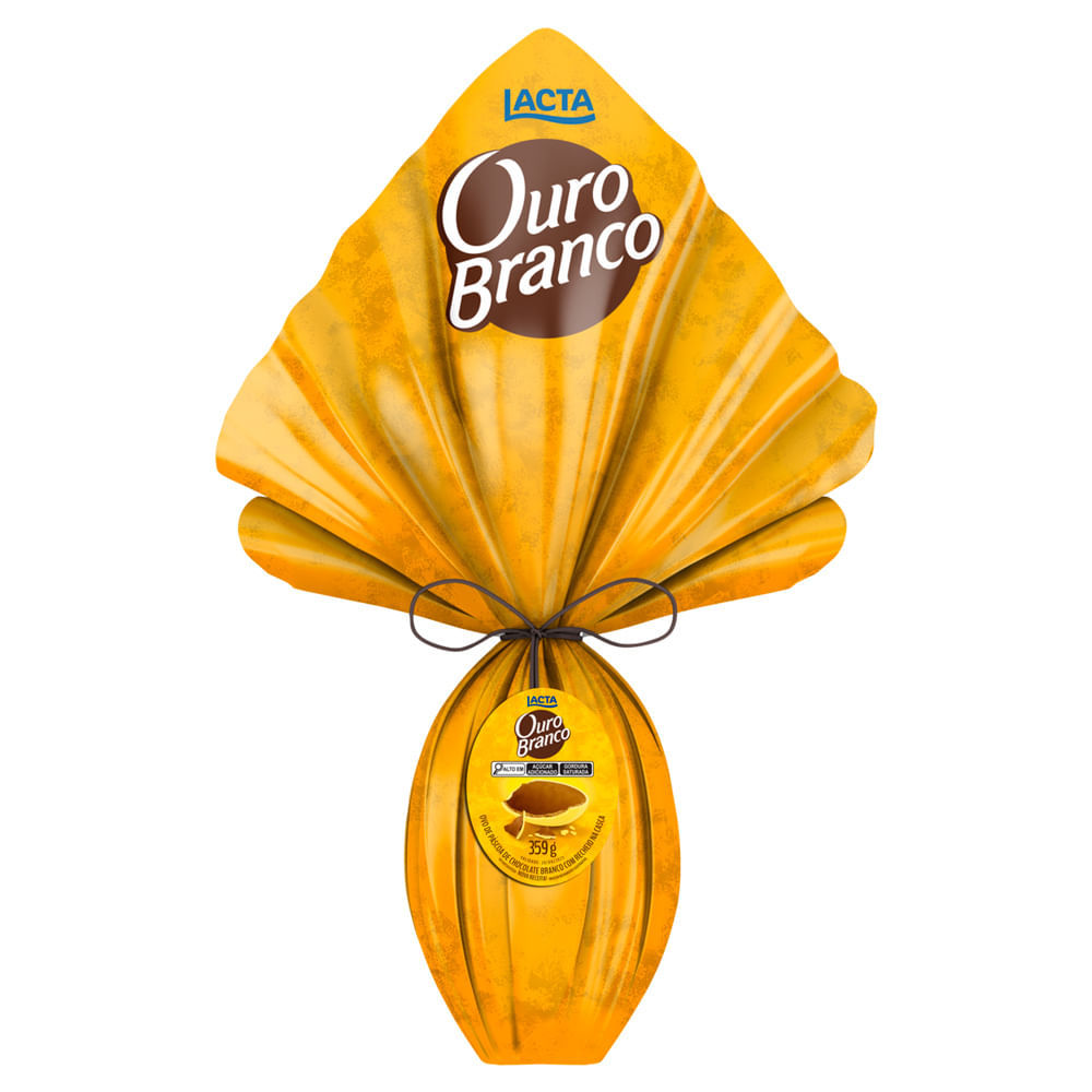 Ovo de Páscoa Lacta Ouro Branco 359g