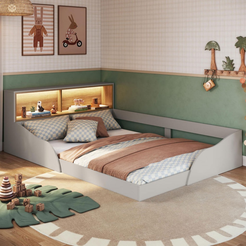 Cama Montessoriana Casal Lille com Led Arenas R