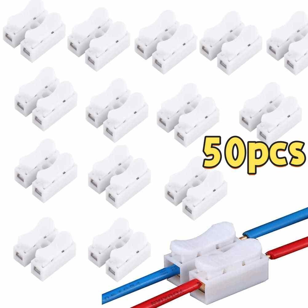 50/100 Conector de PressÃo 2 via para fios duplo 