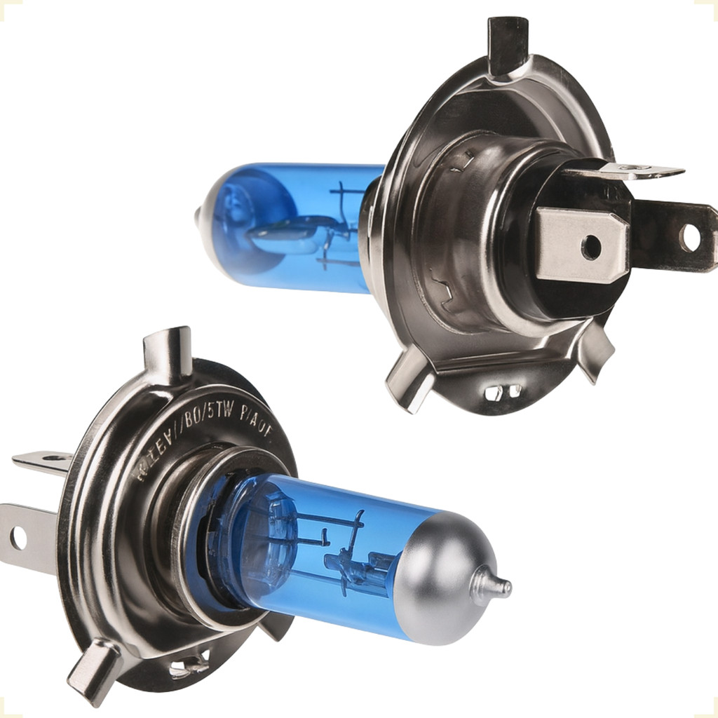 Lâmpada Halógena H4 Super Branca Forte Biodo de 