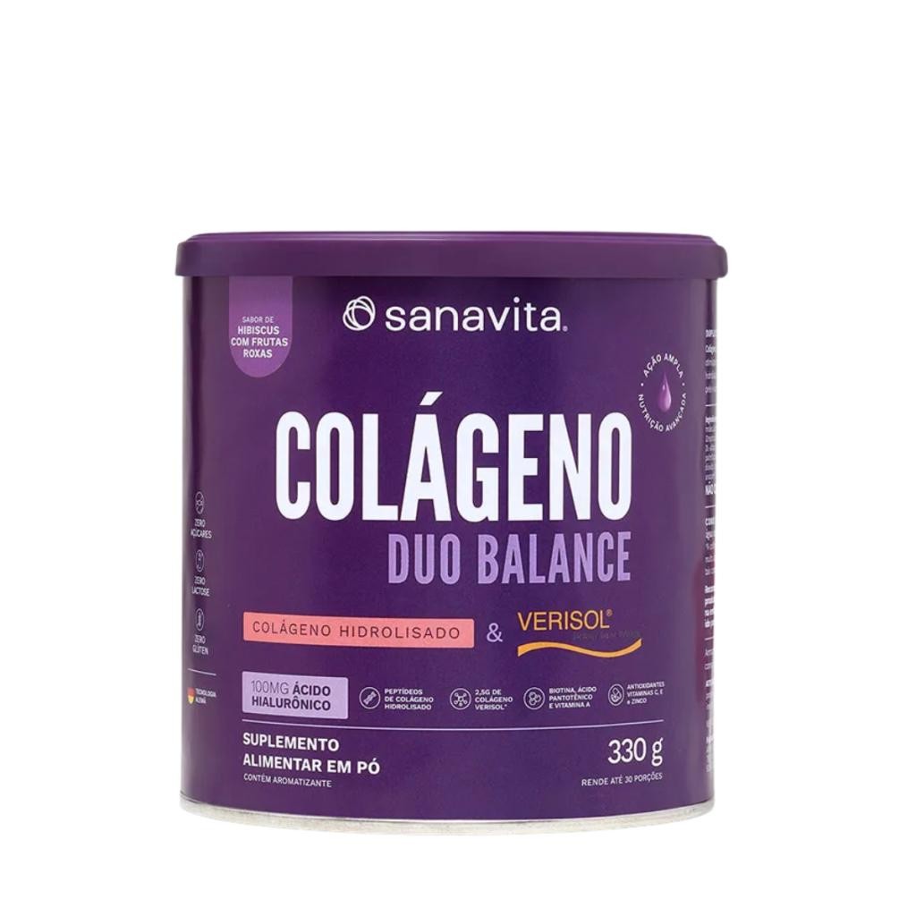 Colágeno Duo Balance Hibiscus e Frutas Roxas 330g