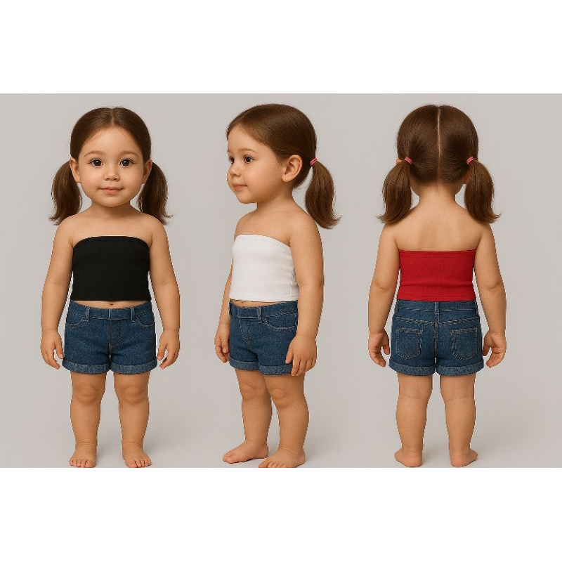 Top Faixa Tube Cropped Infantil Moda Juvenil Blogu