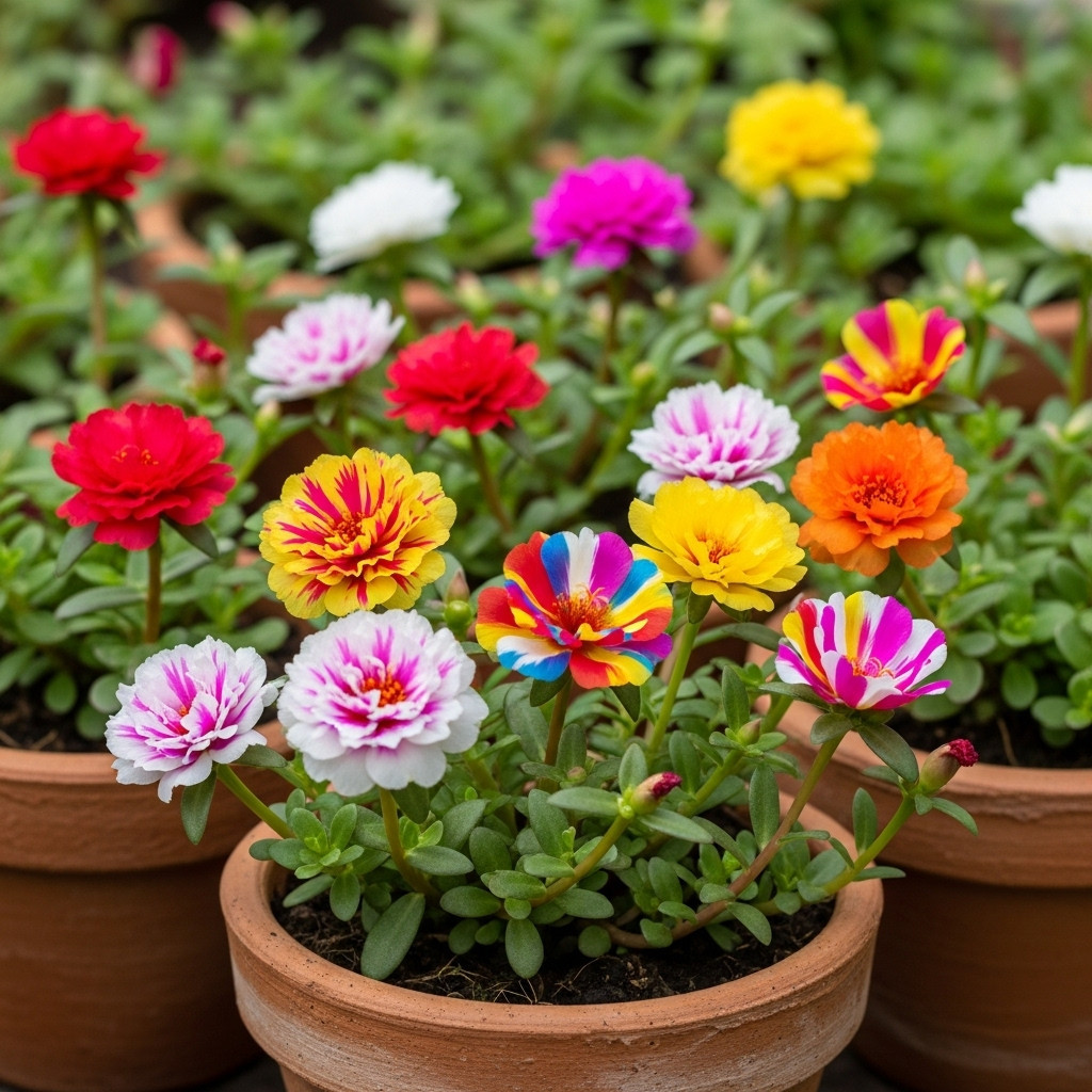 pacote sementes de portulaca (onze-horas) com flor