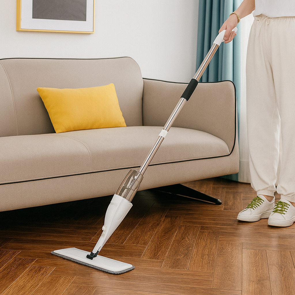 Mop Spray Com Reservatório Esfregão Vassoura Má