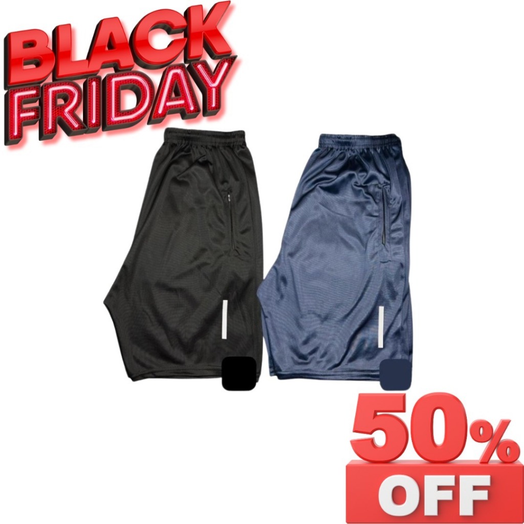 Kit 2 Shorts Esportivo Dry Fit Com Ziper nos Bolso