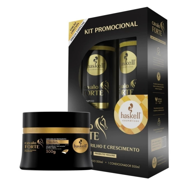 Kit Haskell Cavalo Forte Shamp+cond+masc 300ml