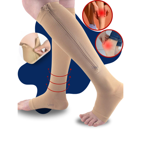 Meia Ortopédica de Compressão ¾  Sem Ponteira p