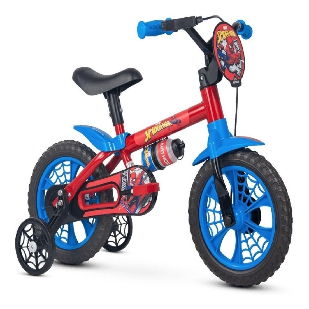 BICICLETA INFANTIL NATHOR HOMEM ARANHA ARO 12 SPID