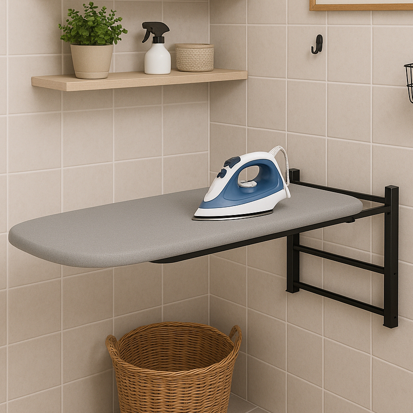 Mesa de Passar Roupa Dobrável de Parede Tábua Co