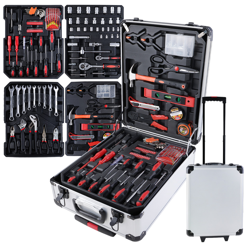 Maleta de Ferramentas 186 Peças com Rodinha para 