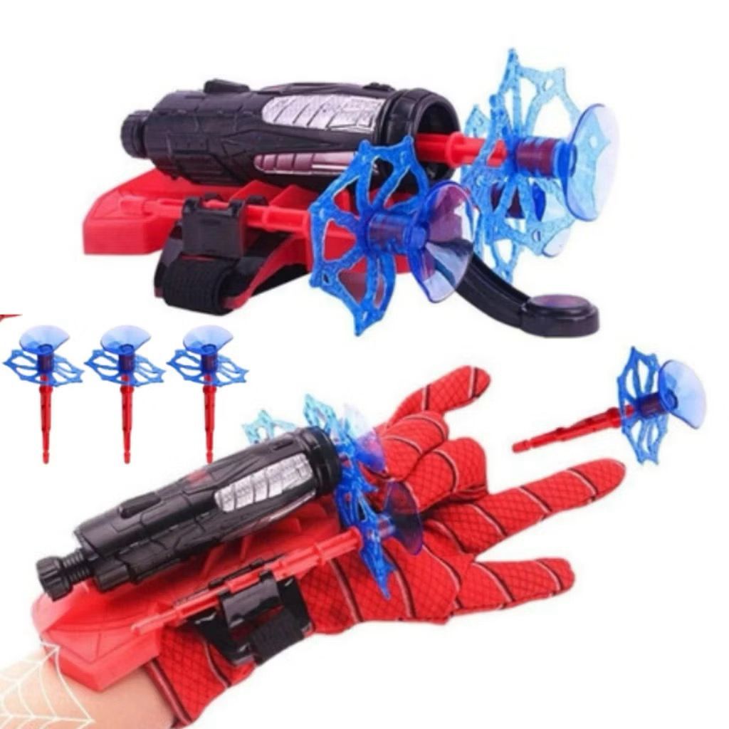 Luva Homem Aranha Infantil Lançador de Teia Dardo