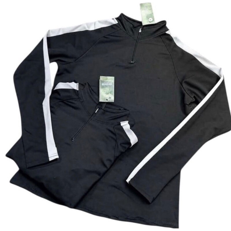 Jaqueta elastano com linhas brancas de drifit