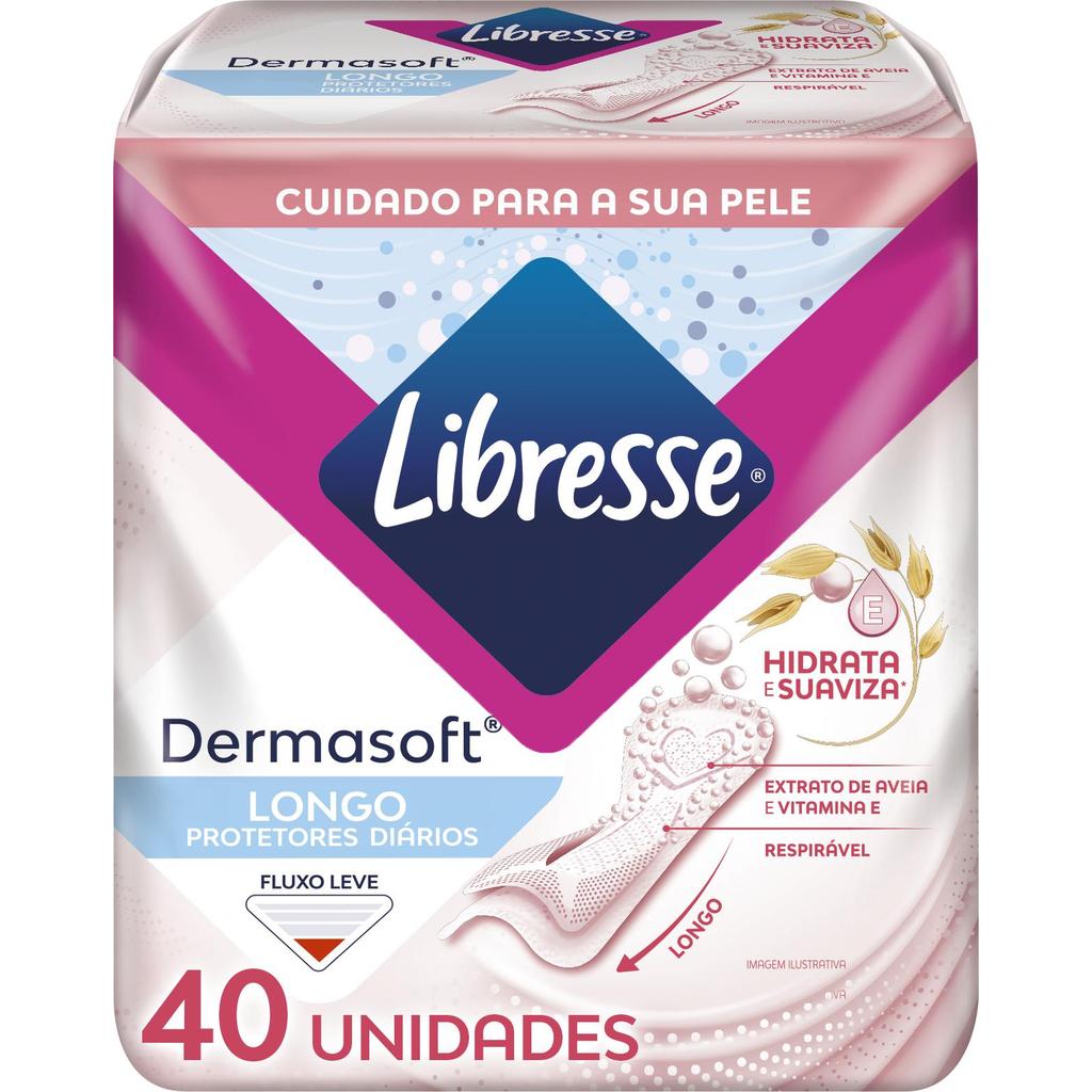 Protetor Diário Libresse Dermasoft 40 Unidades
