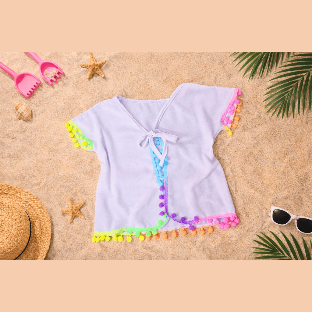 Blusa Saída De Praia Infantil Menina Verão Pisci