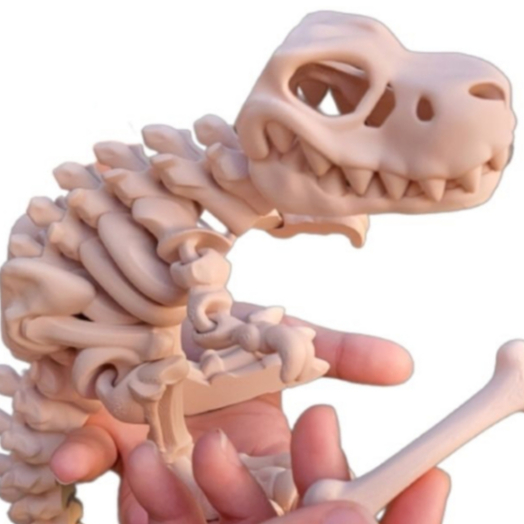 Dinossauro T-Rex Articulado 3D  Brinquedo Colorido