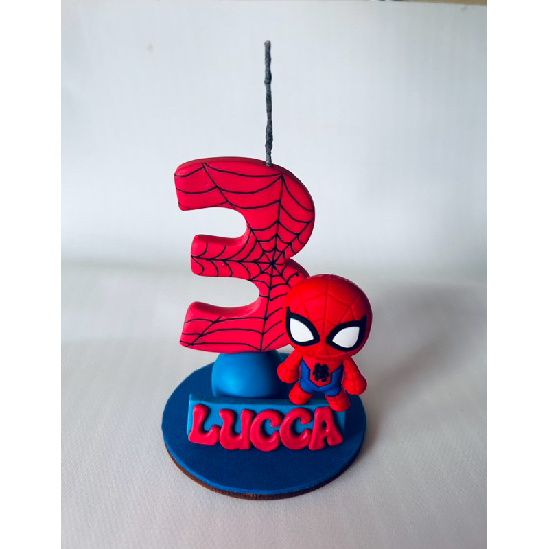 Vela de Aniversário Homem Aranha Baby/ Homem Aran