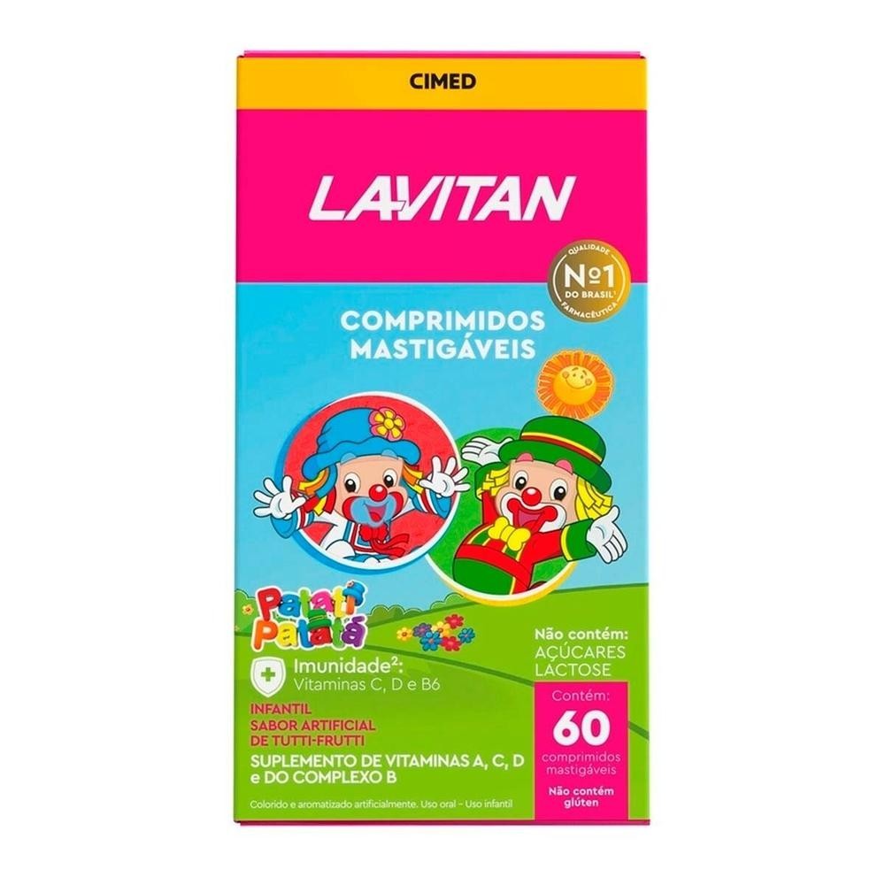Lavitan Kids Tutti-Frutti 60 Comprimidos