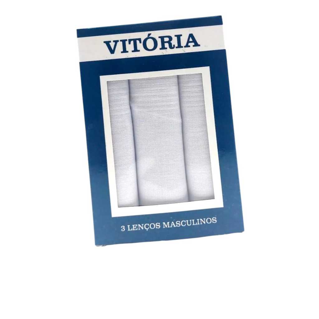 Kit 3 Lenços De Bolso Masculino Em Algodão 28cm 