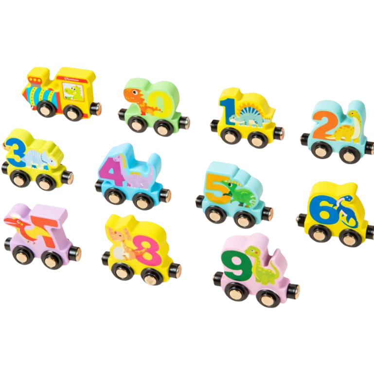 Trem Magnético Montessori Madeira – Brinque