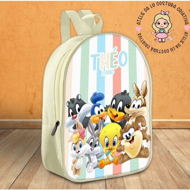 Mochila  Looney tunes 20×26 em nylon personal
