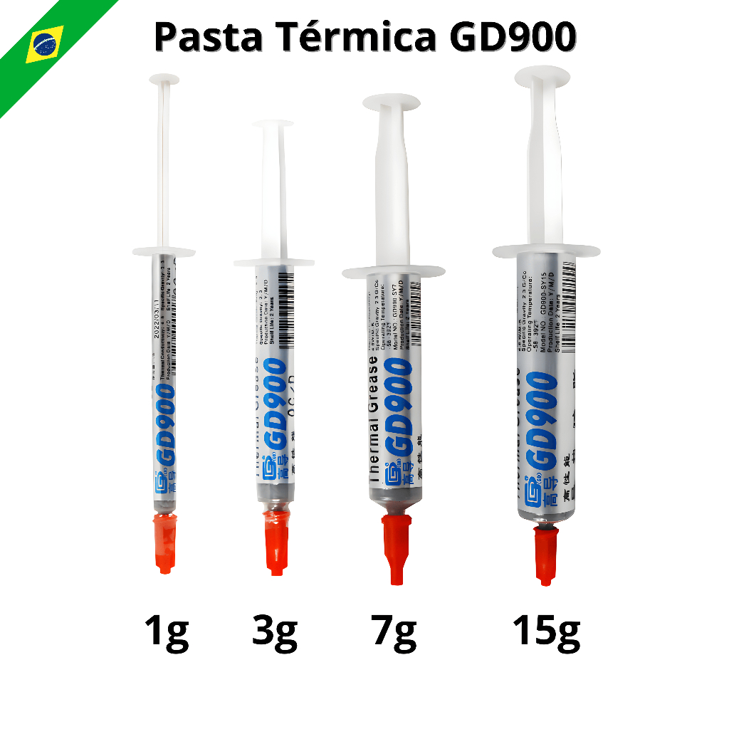 Pasta Térmica Prata GD900 Processador PS3 PS4 Pc 