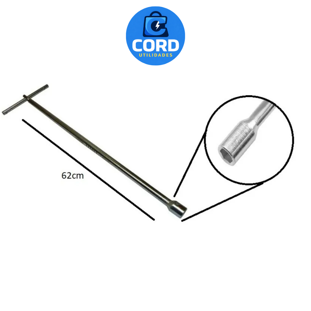 Chave T Longa 10mm Agitador Brastemp/Consul/Electr