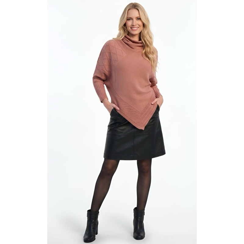 PONCHO TRICOT CAPA XALE INVERNO BLUSA ACESSÓRIO F