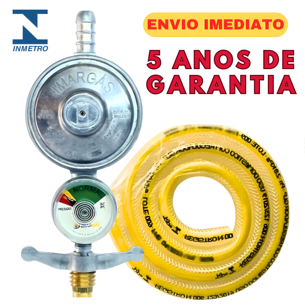 Registro Regulador De Gas De Cozinha Com Visor Man