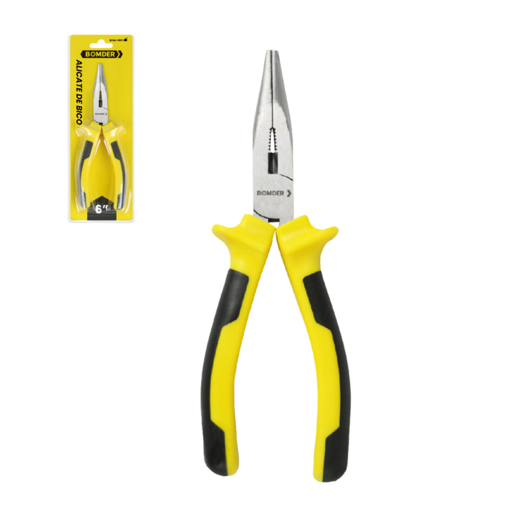 Alicate De Bico Fino Longo 6 Polegadas 165mm Cabo 