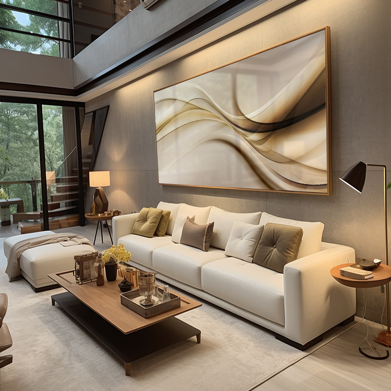 Quadro Decorativo 115x80cm Abstrato Waves Hall da 