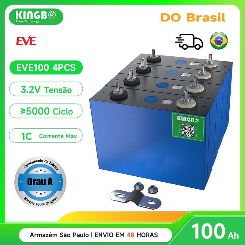 Kingbo Power 4PCS EVE100Ah lifepo4 Bateria 3.2 V G