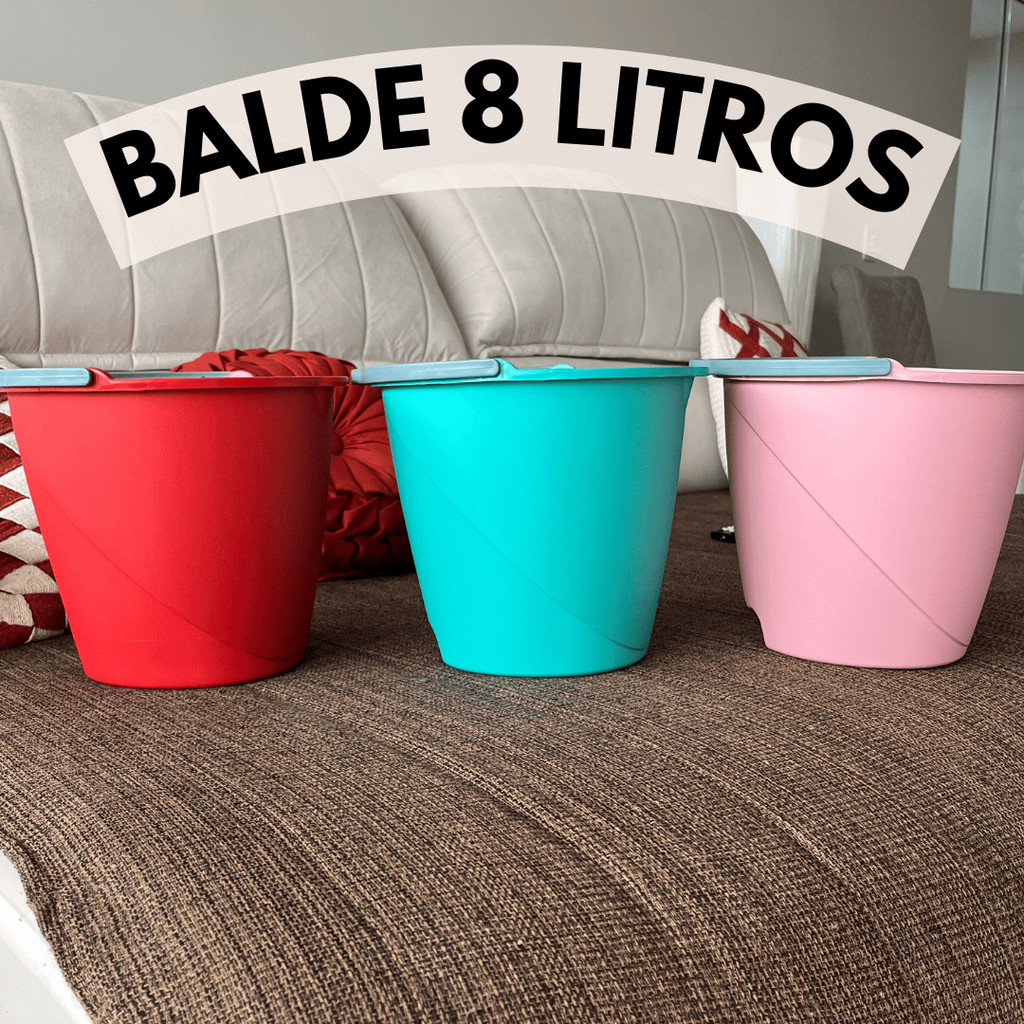 Kit C/3, C/5 ou C/10 Baldes De Plastico Multiuso S