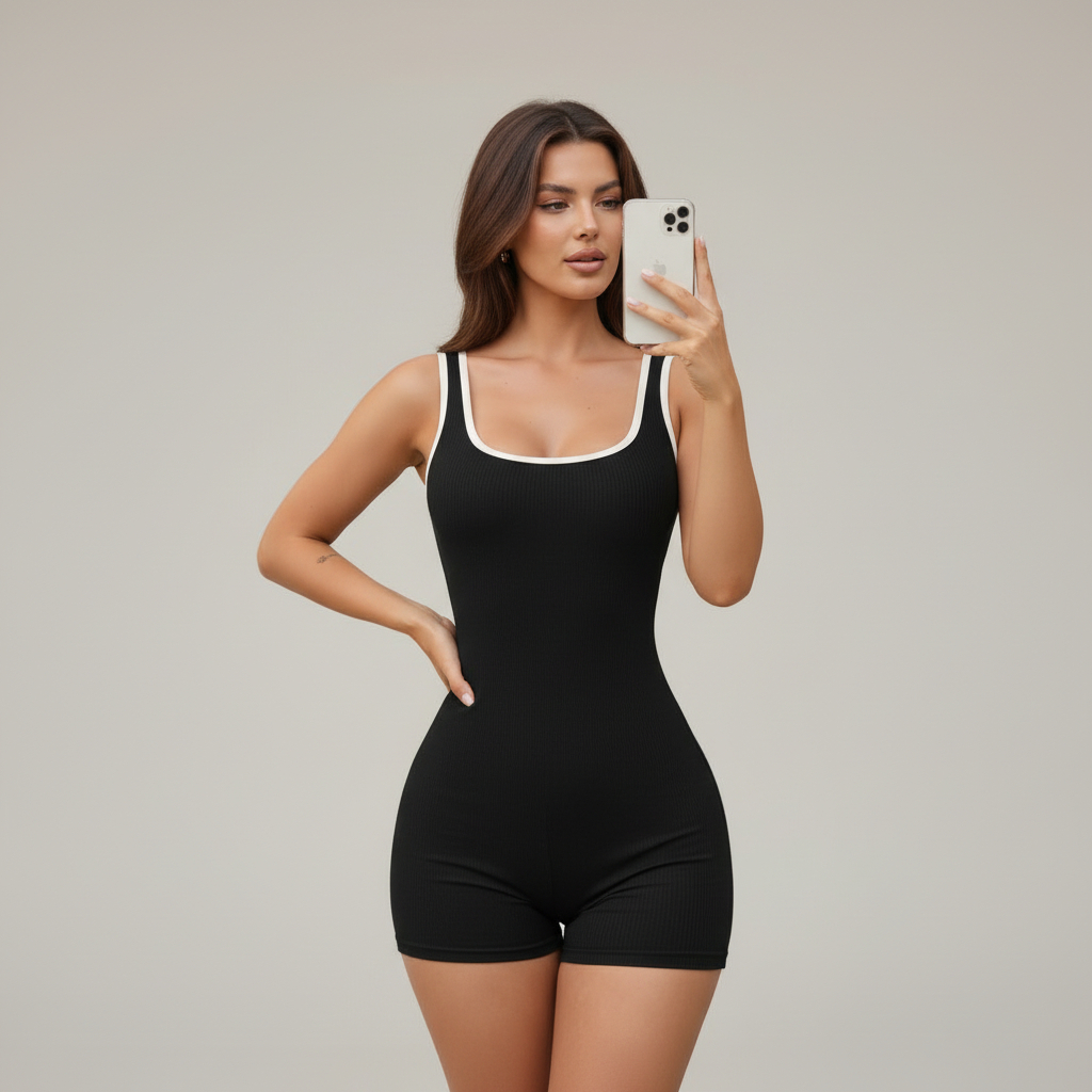 Macaquinho Feminino Premium Canelado Anarruga Mode